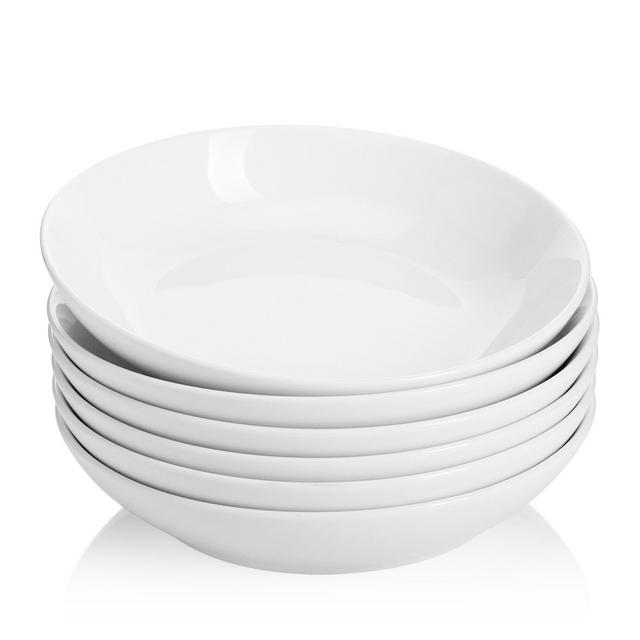 Porcelain Pasta Bowls, set of 6, 30 oz