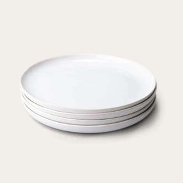 Lunch Plates - glossy pearl white