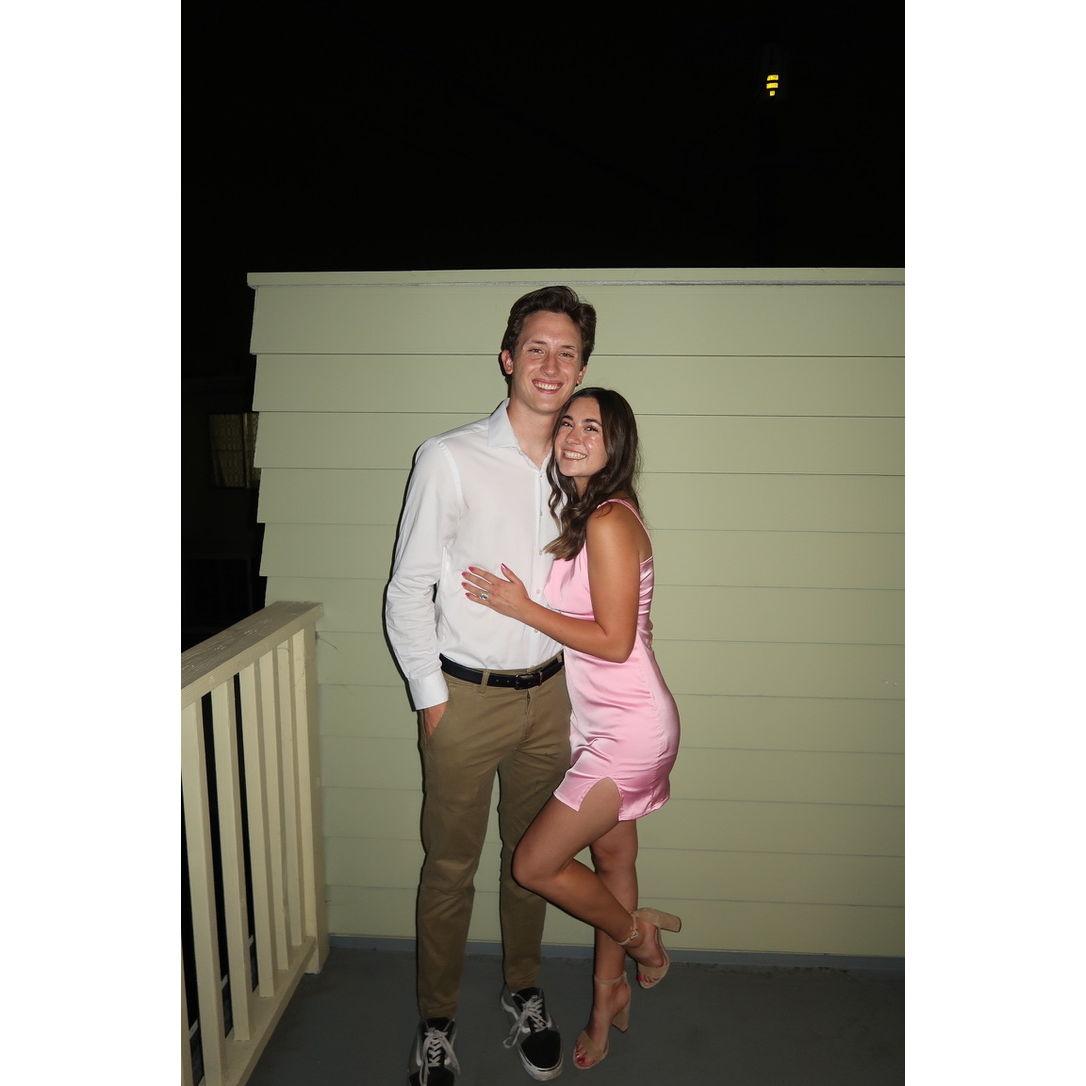 Yet another sorority invite together. This will be the photo we show our kids, cause dang we look good.