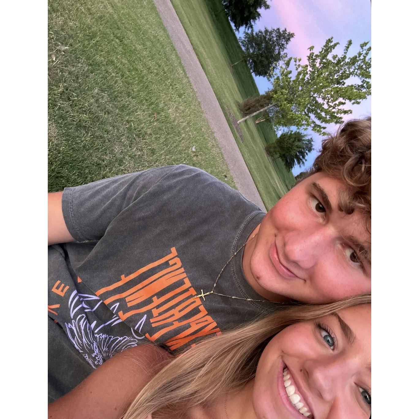 This was on our first date two summers ago in Memphis!