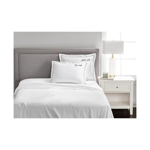 Charter Club Damask Designs "Your Side/My Side" Cotton 20" x 28" Sham, Created For Macy's