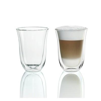 DeLonghi 7.5 fl oz 2 Latte Double Wall Thermal Glasses