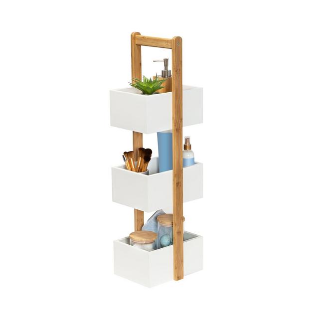 Honey Can Do International 3 Tier Bathroom Storage Caddy, White