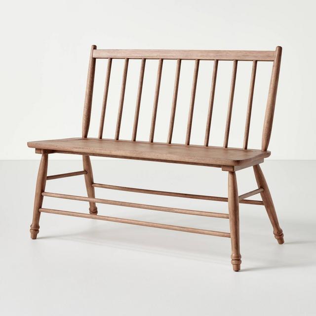 Vintage Windsor Dining Bench - Aged Oak - Hearth & Hand™ with Magnolia