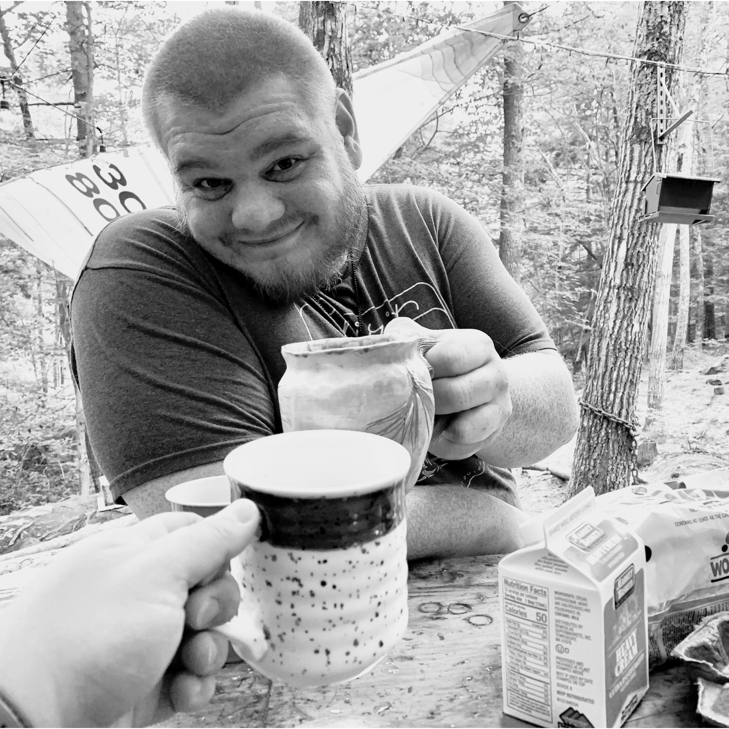 Camping in the White mountains, taken the morning of the day we got engaged