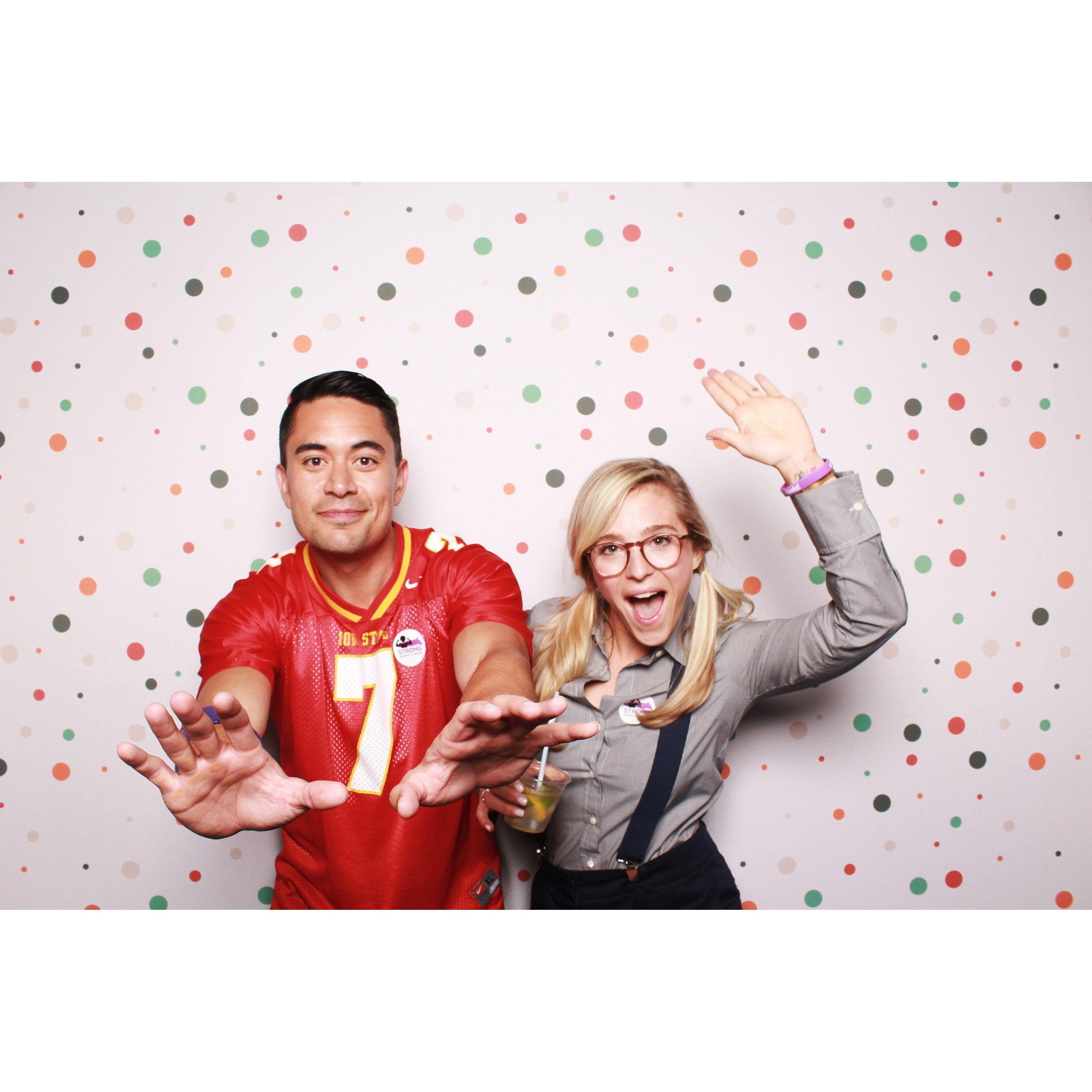 We never shy away from photo booths or costume parties...