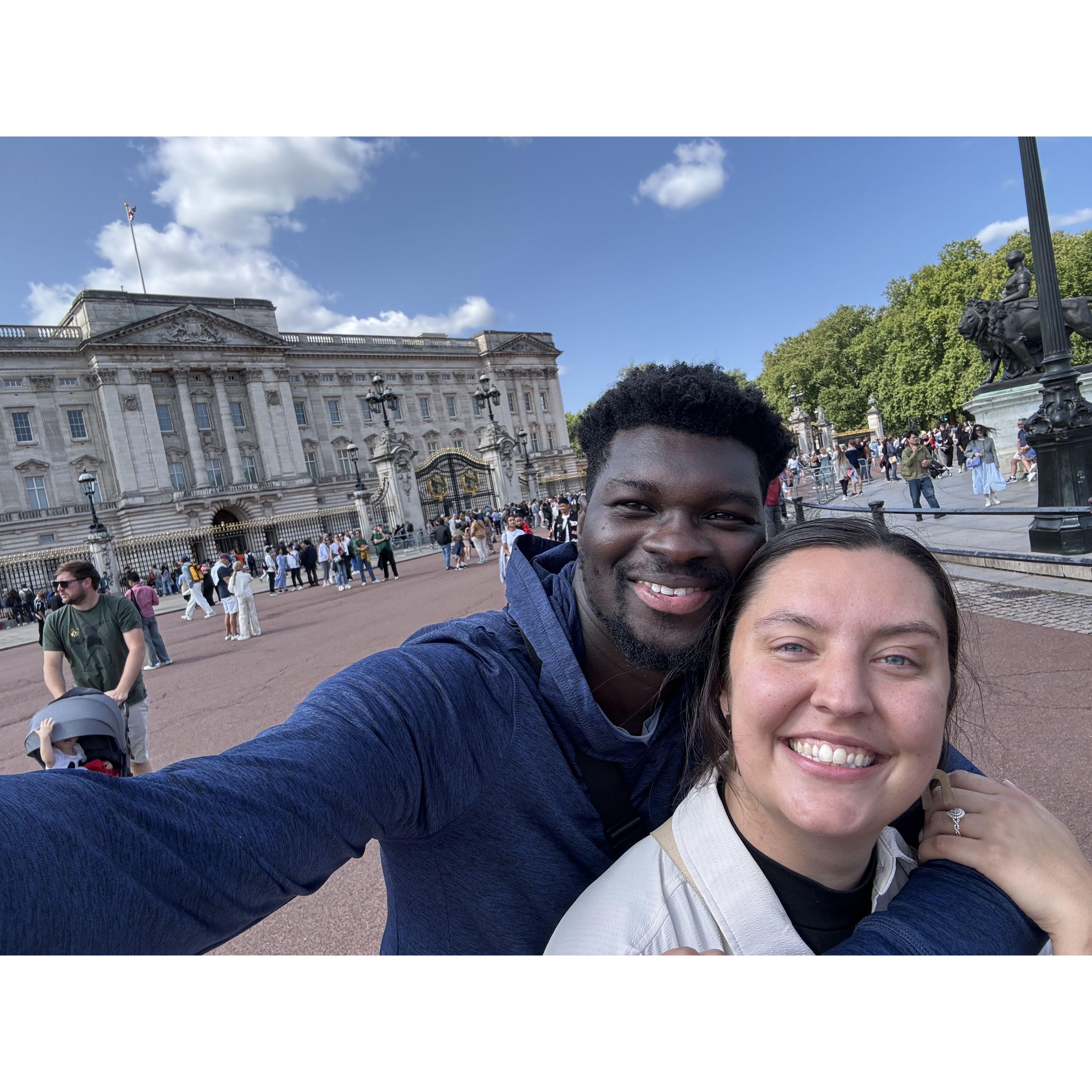 Visited Buckingham Palace.