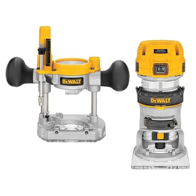 7 Amp Corded 1-1/4 Horsepower Compact Router with Plunge Base and Bag