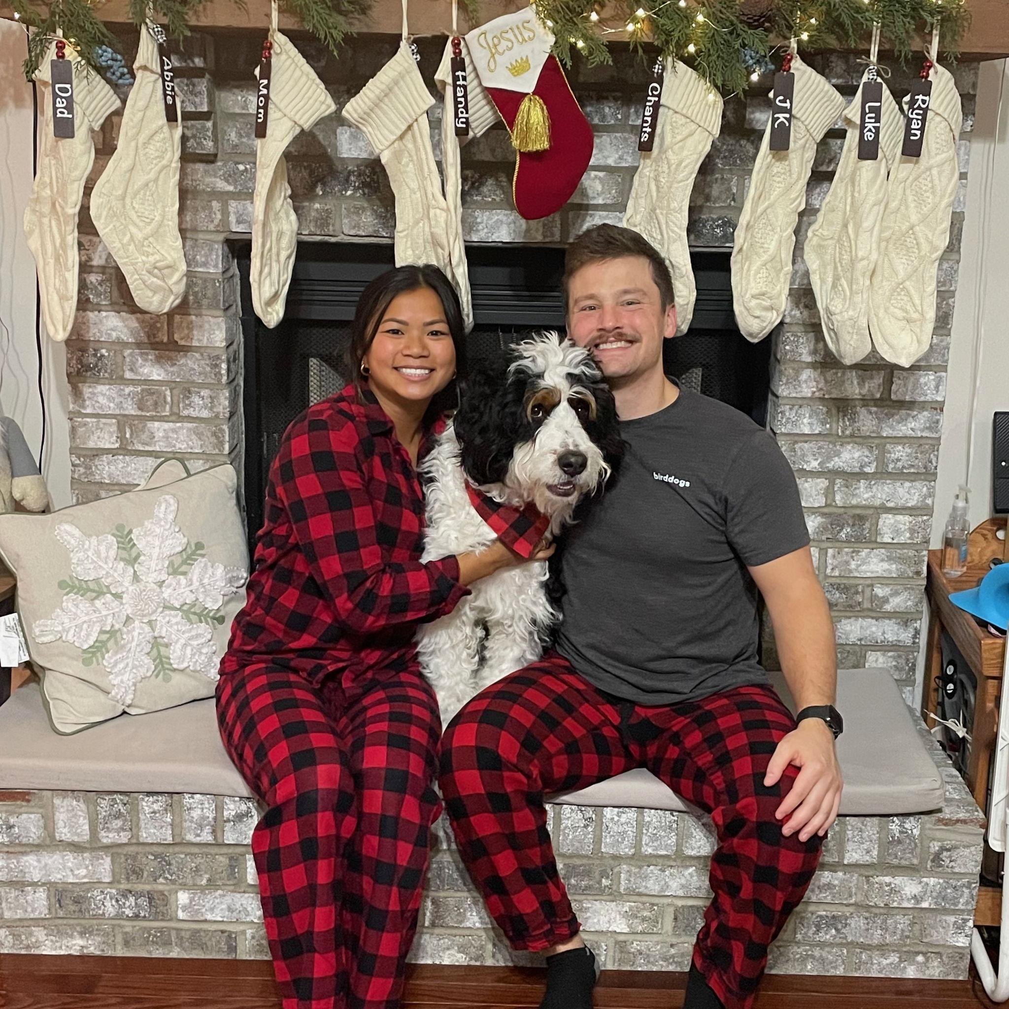 Christmas with matching Jammies