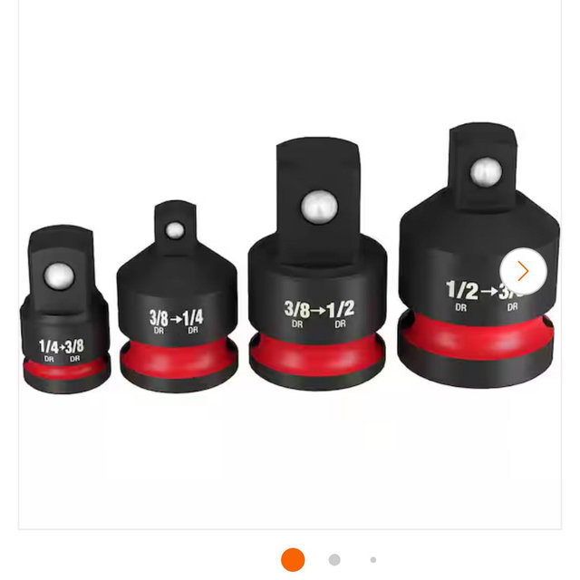 Milwaukee SHOCKWAVE impact Duty 1/4 in.-1/2 in. Drive Adapter Set 49-66-6742