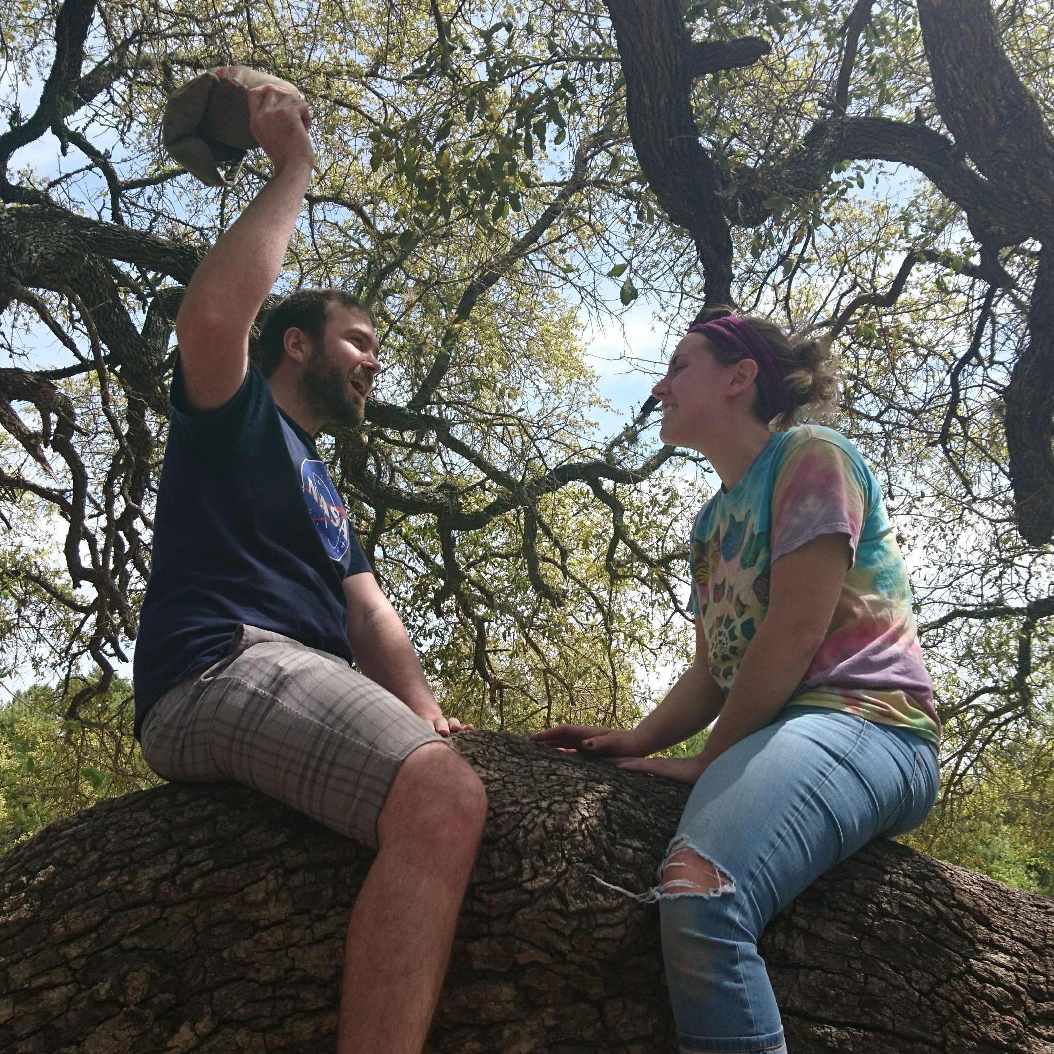 Adam and Brittany sittin' in a tree....