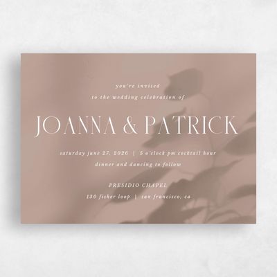 Multi-Colored Wedding Invitation - Liang Landscape