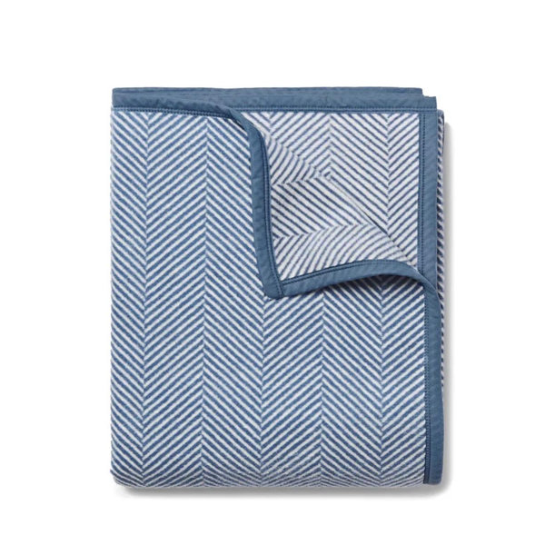 Chappywrap Harborview Herringbone Cornflower Blanket