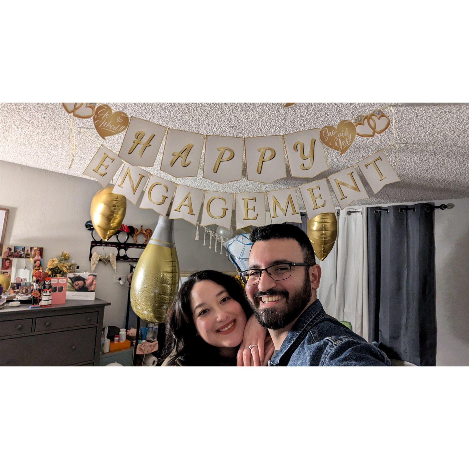 Came home to a surprise engagement celebration.