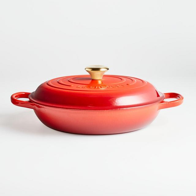 Le Creuset ® Signature 3.5-Qt. Gold Collection Cerise Everyday Pan