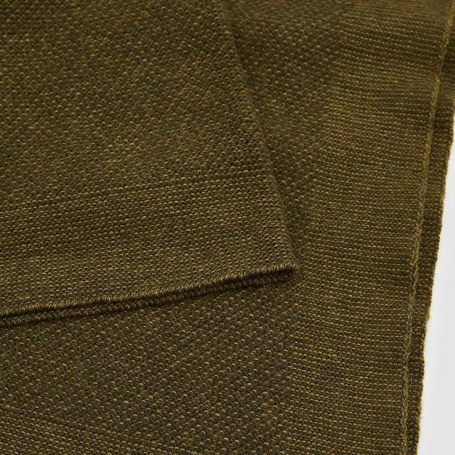 Simple Knit Blanket in Olive