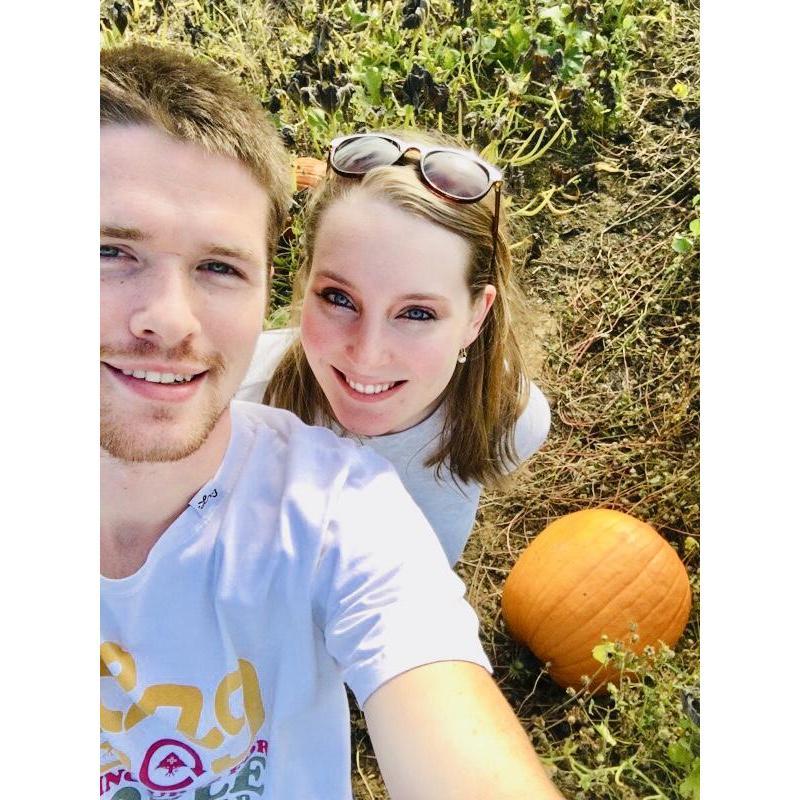 Pumpkin picking in State College, PA! October 7, 2017.