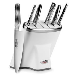 Global Zeitaku Knife Block Set 7-piece White