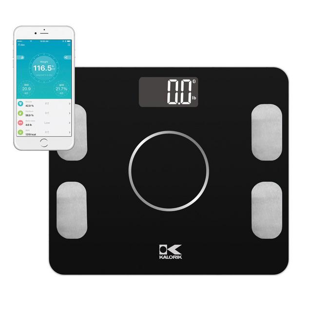 Kalorik Electronic Body Fat Scale with Body Analysis in Black