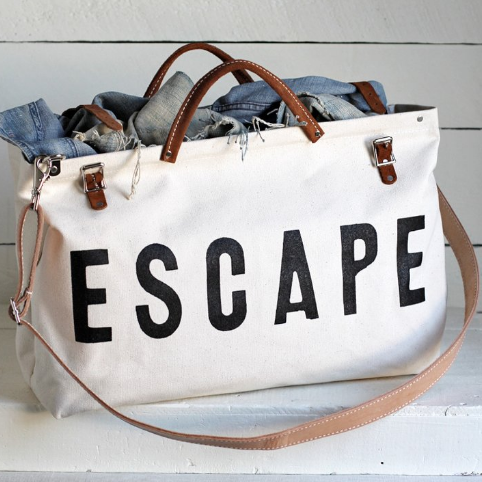 White ESCAPE With Strap