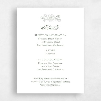 White Wedding Enclosure - Mauve