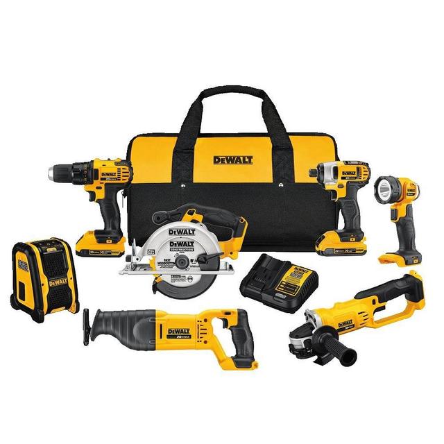 DEWALT 20V MAX Combo Kit, Compact 7-Tool (DCK720D2)