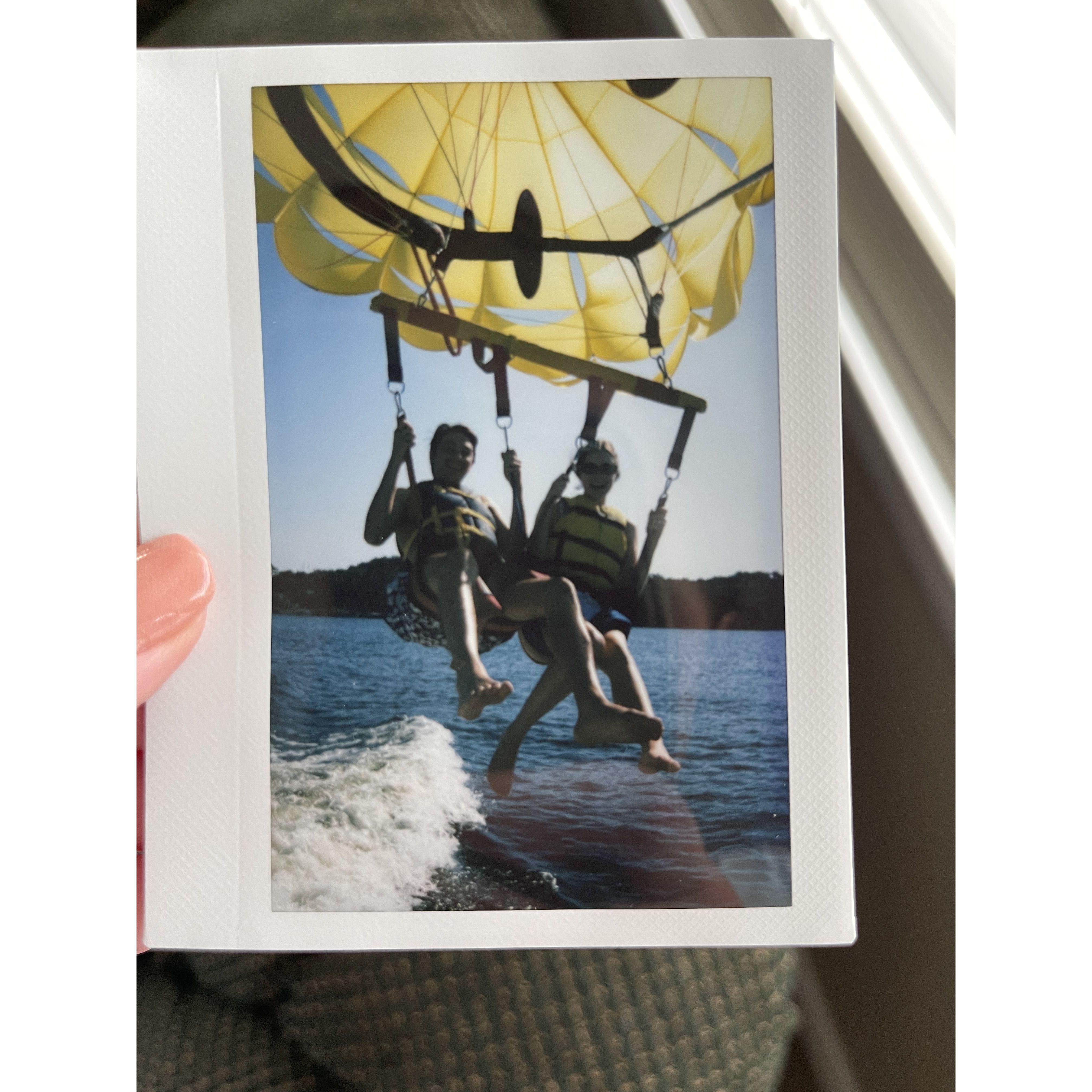 August 2022 - Parasailing at the Lake of the Ozarks.