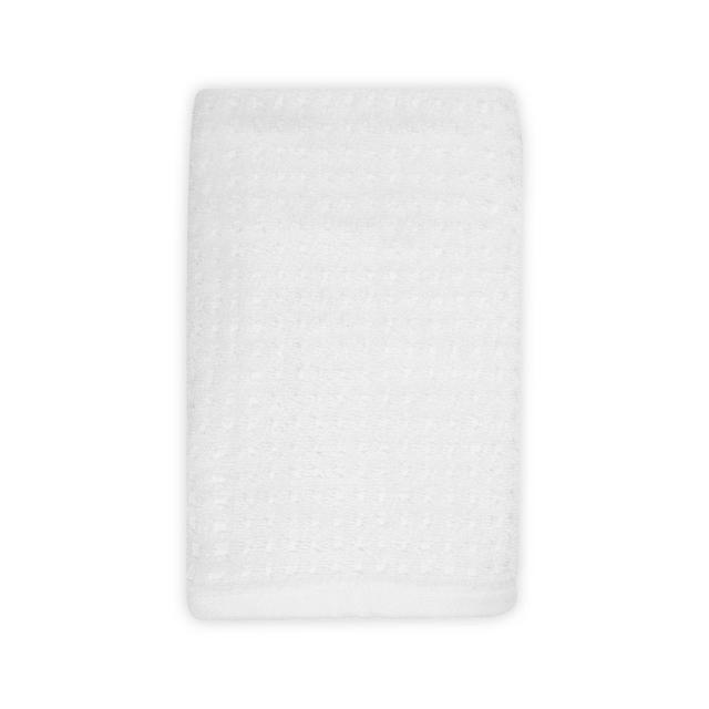 Haven™ Organic Cotton Textured Terry Hand Towel in Bright White