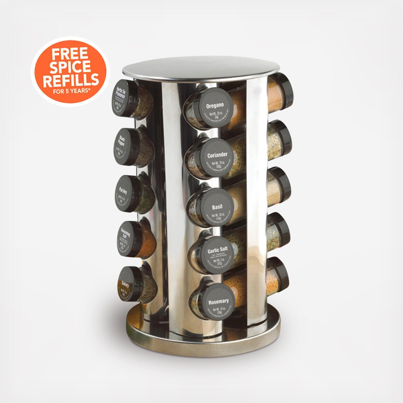 Kamenstein, Revolving 20-Jar Spice Rack | Zola