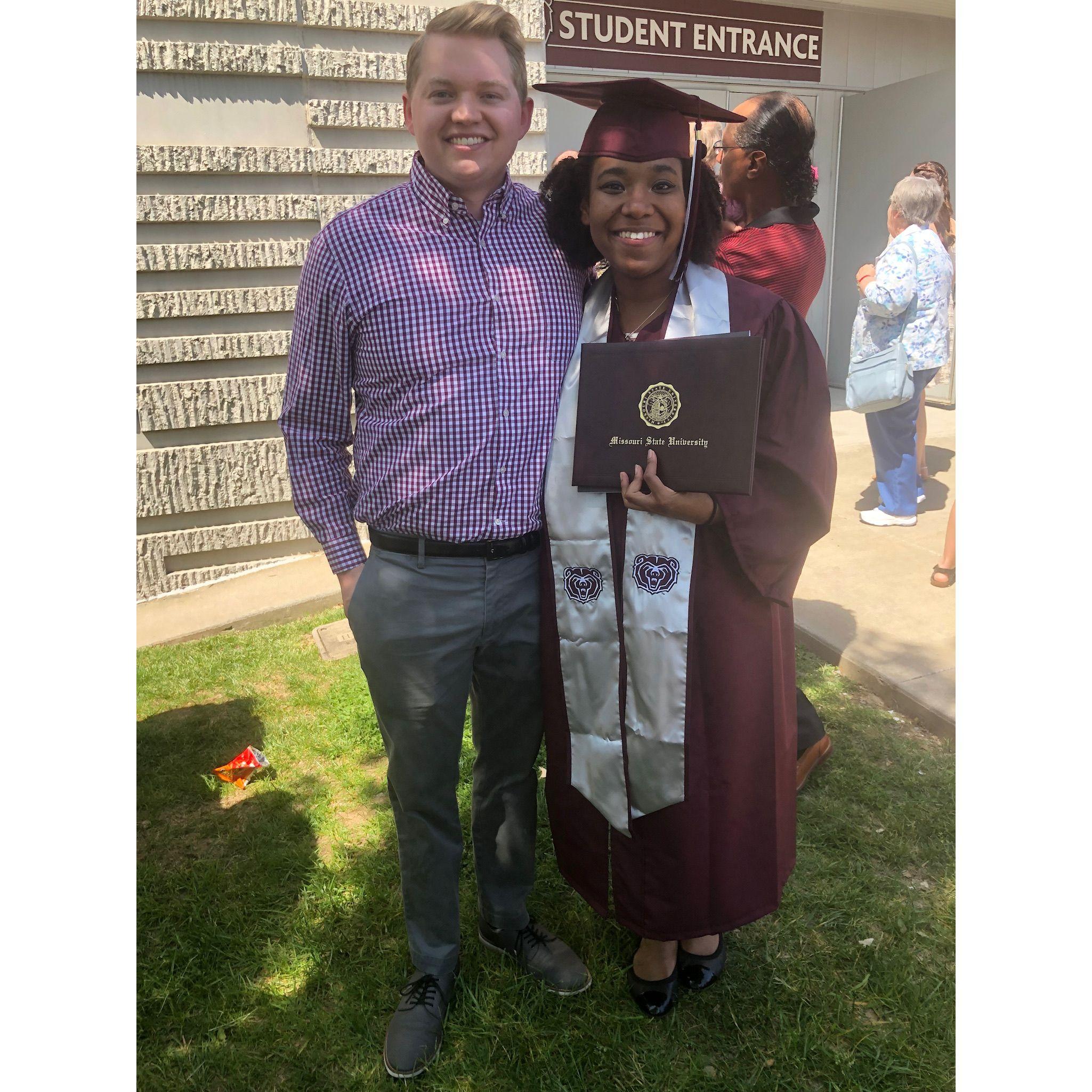 Lexi's graduation in 2019 with a Bachelor in Science - Nursing