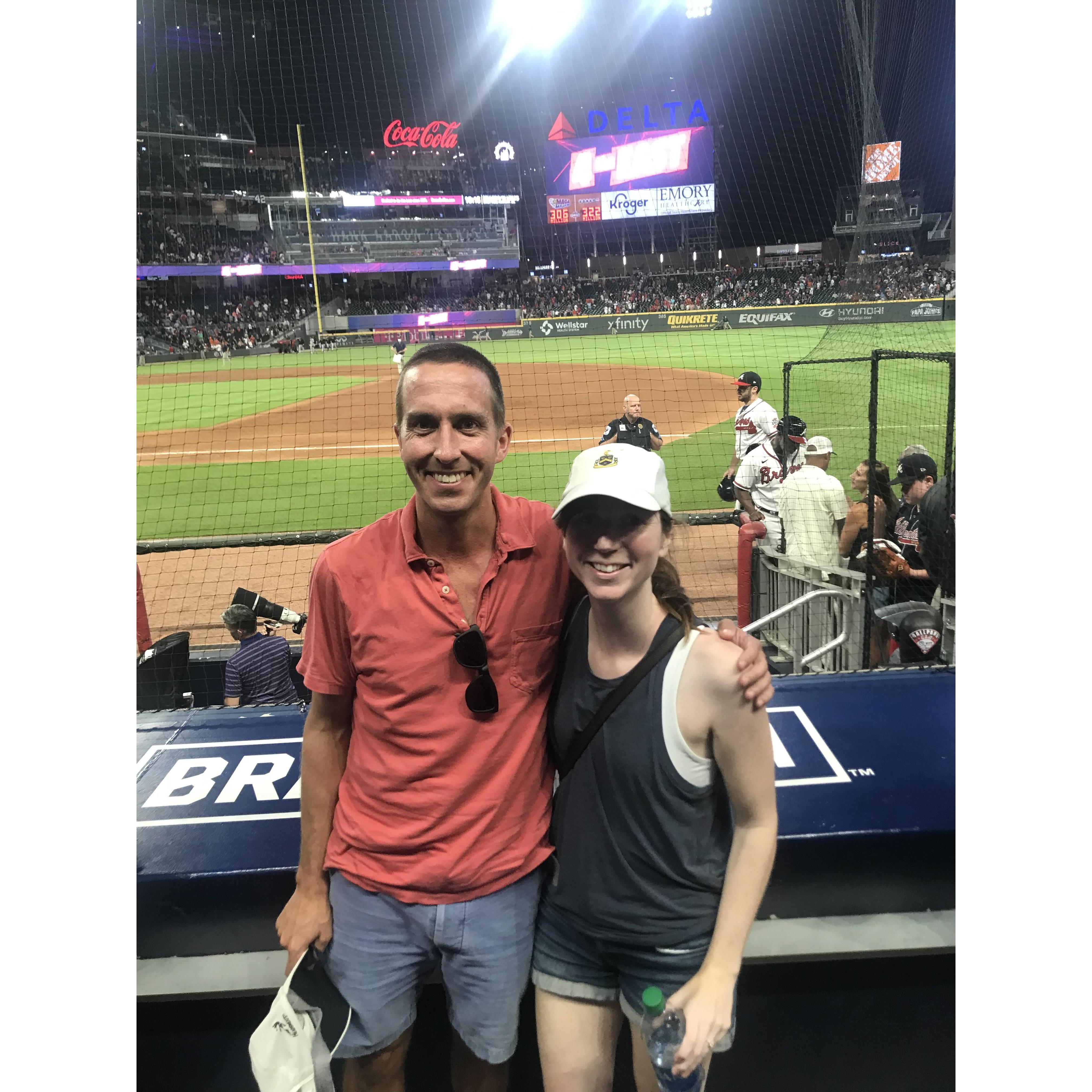 First Atlanta Braves game. August 2021.