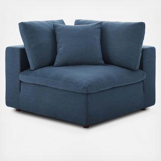 Commix Overstuffed Corner Chair
