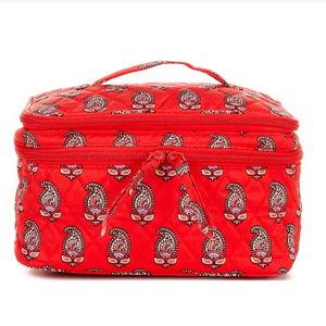 Vera Bradley Brush Up Cosmetic Case Flowering Paisley Goji Berry | Dillard's