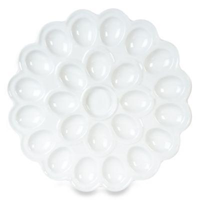 Everyday White® by Fitz and Floyd® Flower Egg Platter