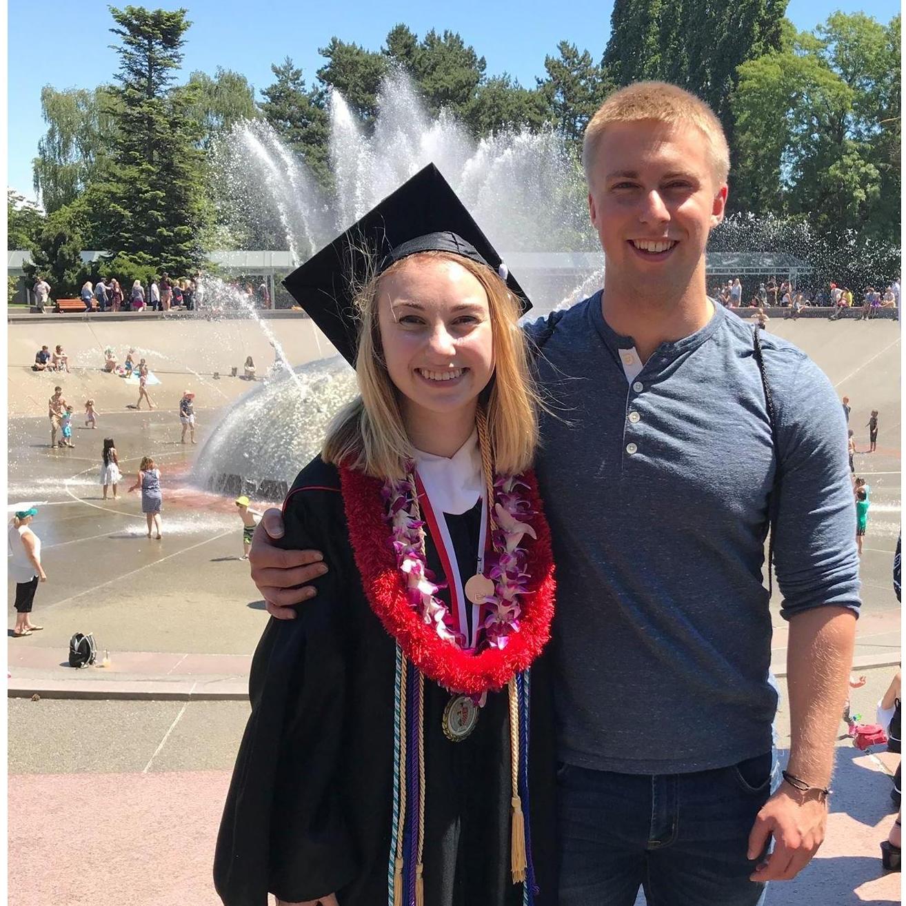 Erin's college graduation! June 2018