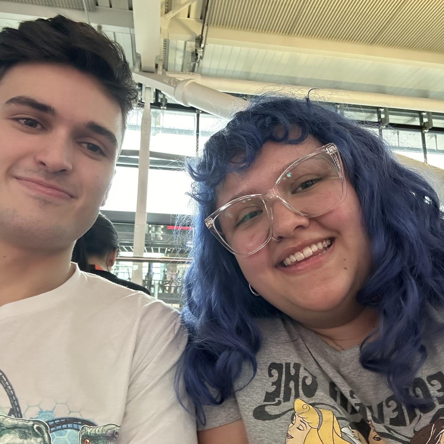 Our Paris flight got delayed many times so we just walked around looking for food and waited