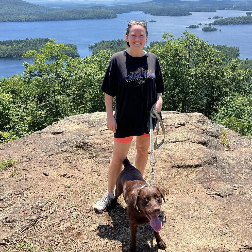 Arlene and Jackie on top of West Rattlesnake in the summer