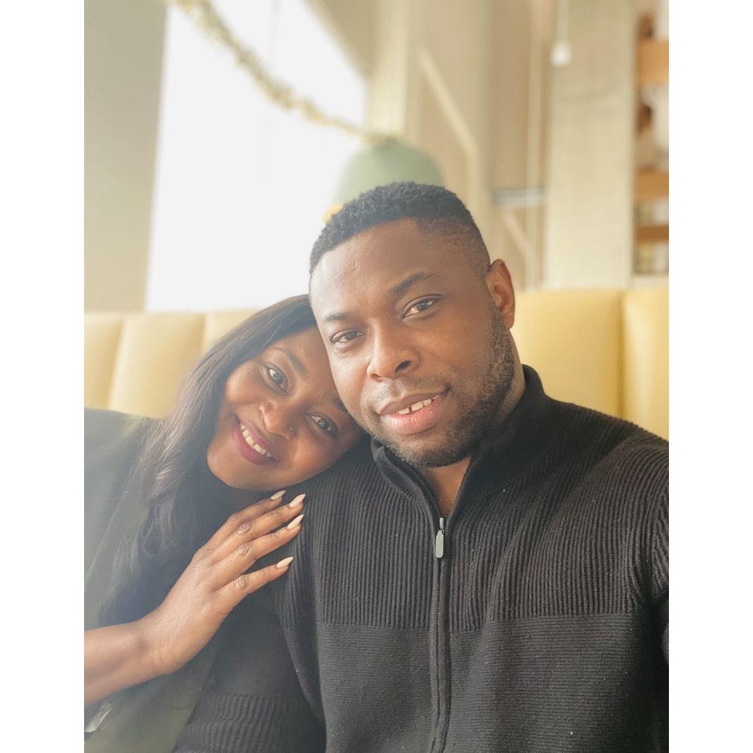 Our first picture as a couple.