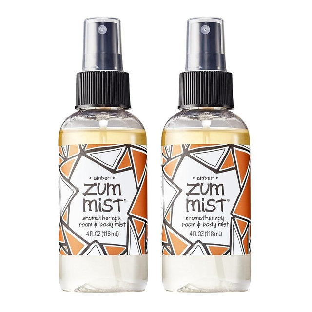 Zum Indigo Wild Mist Room & Body Spray - Aromatherapy Essential Oil Spray - Natural Body Mist & Room Spray - Amber Scent - 4 fl oz (2 Pack)