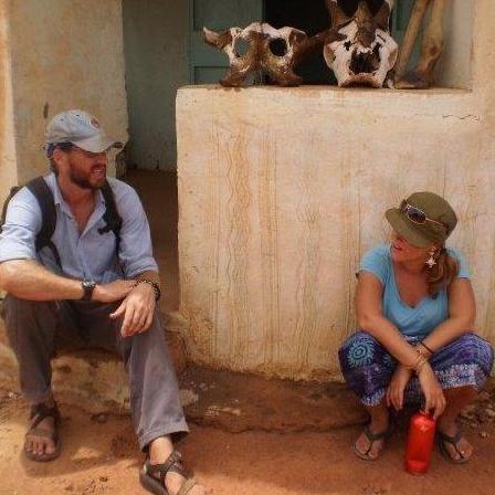 At the Giraffe Park in Niger 2009, with my Mom, Debi, and Errin (photo cred Debi)