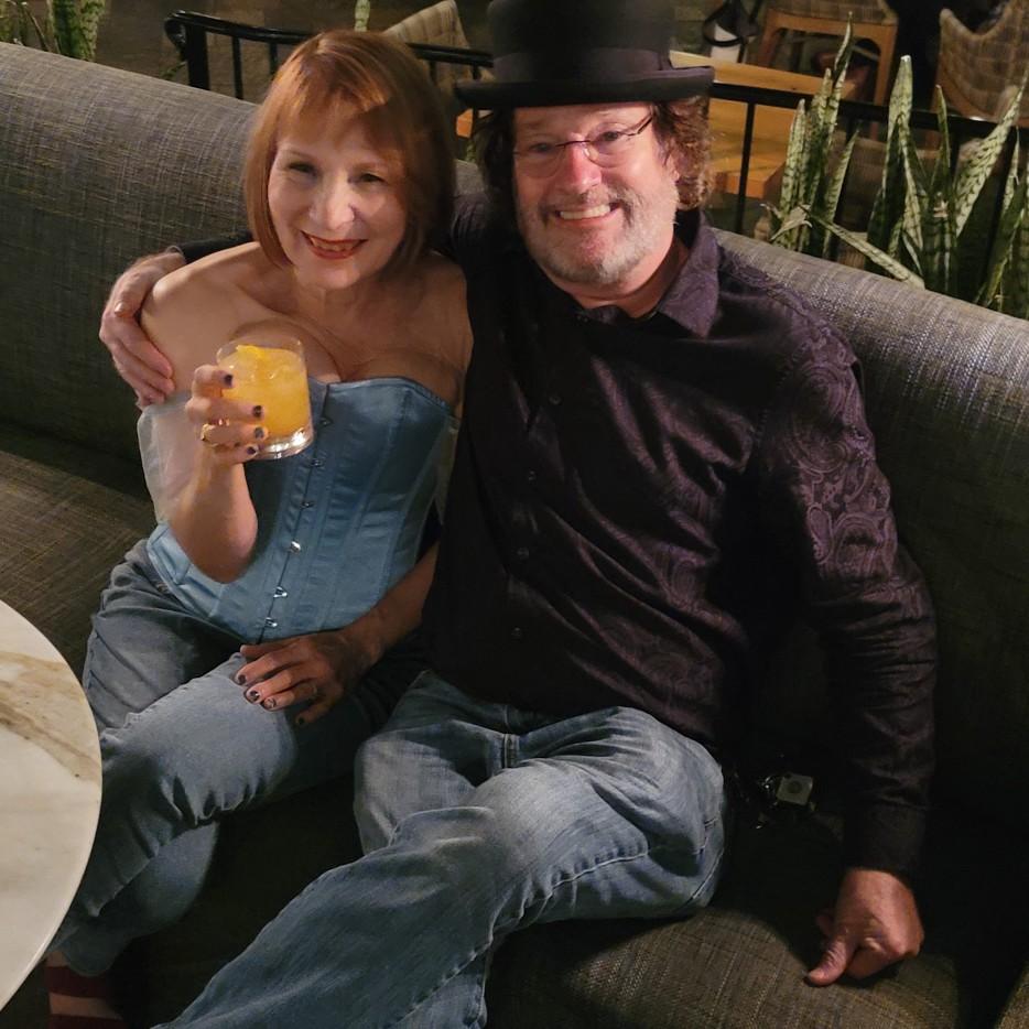 Enjoying our love over cocktails at Gaylord Opryland in Nashville.
