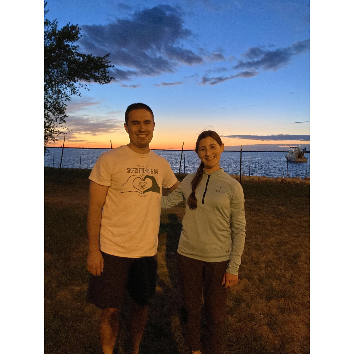 Playing volleyball at Wendy Park in Cleveland.