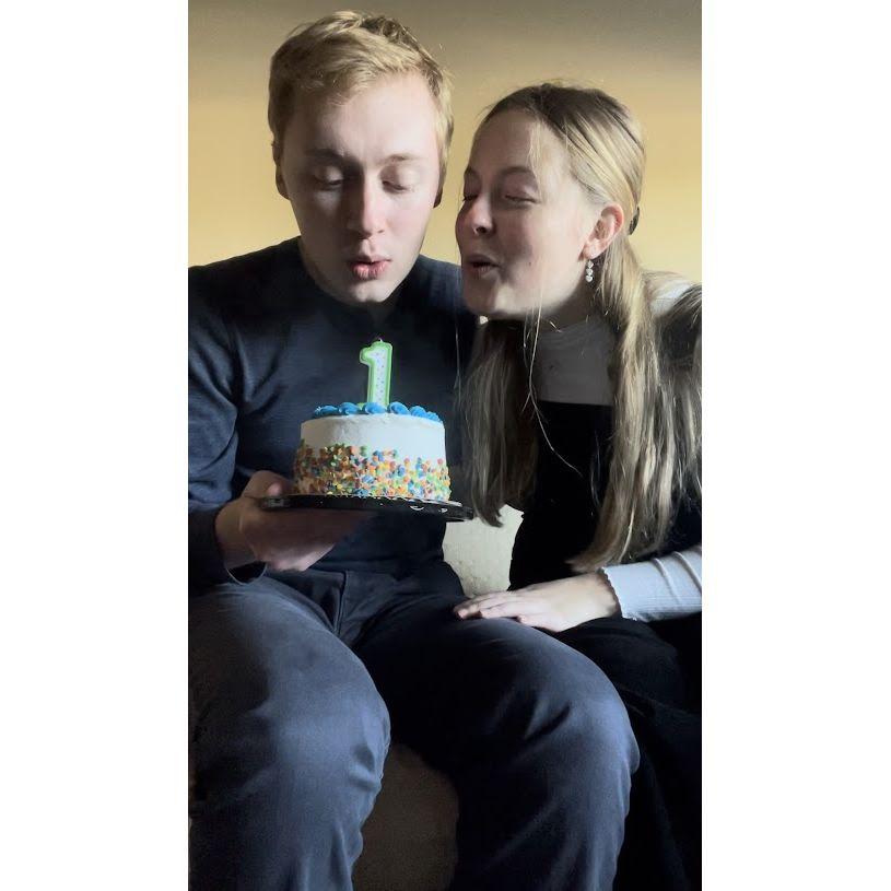 Celebrating our first dating anniversary!