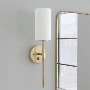allen + roth Odessa 18-in W 1 -Light Gold Transitional Wall Sconce