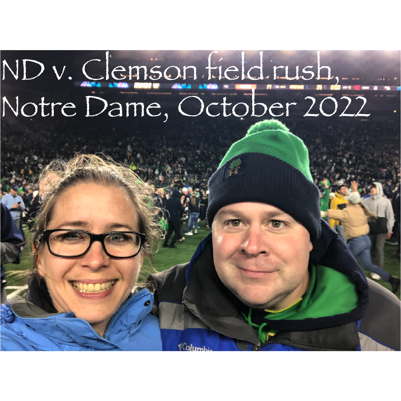 Student to Rachel: "Professor Letteri, Professor Paolucci said you made him rush the field." Rachel to student: "True story"