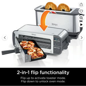 Ninja® Foodi™ 2-in-1 Flip Toaster