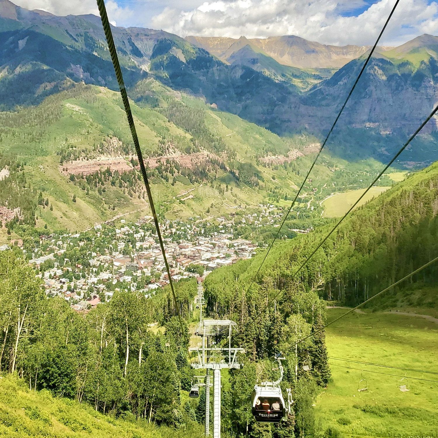 Town of Telluride from the gondola!