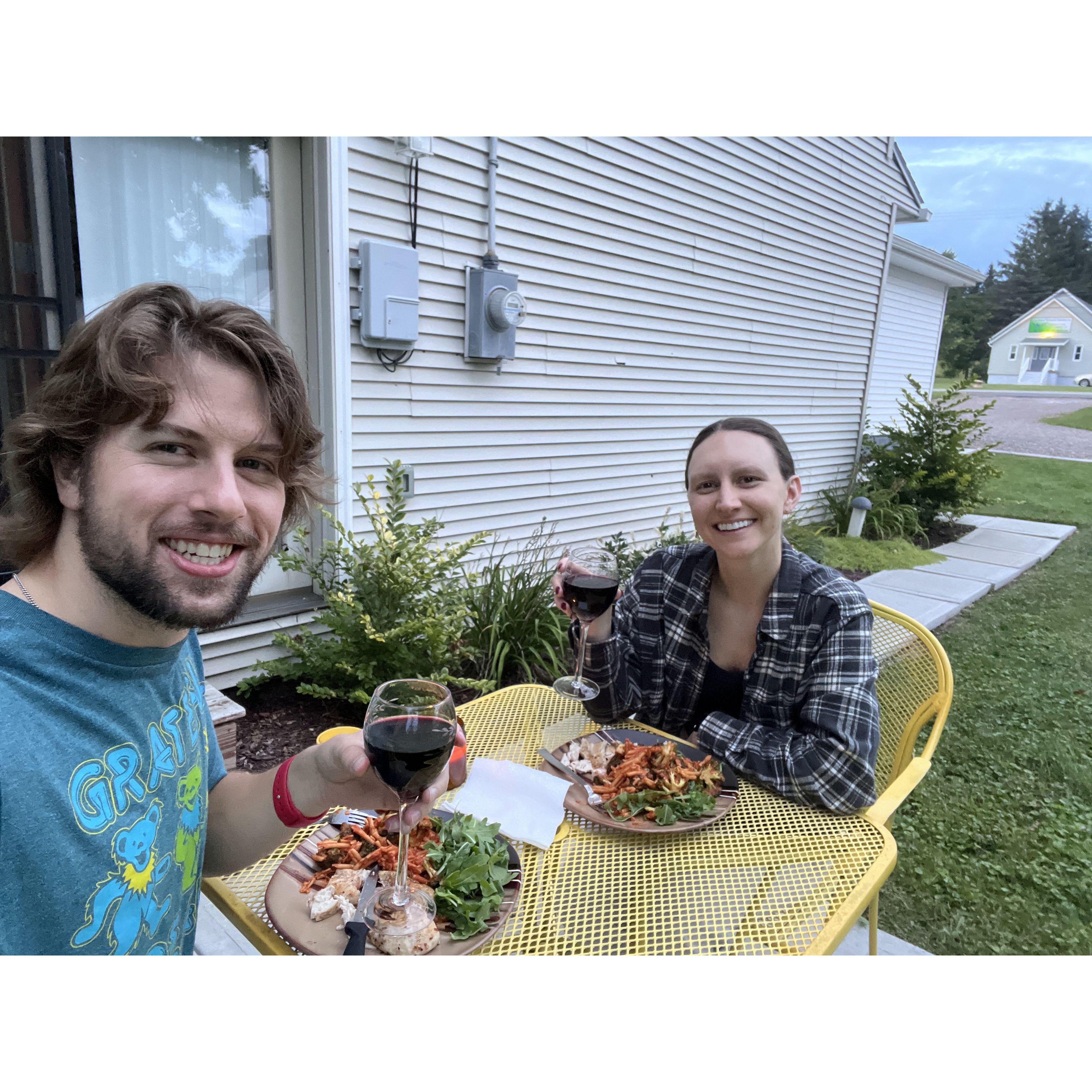 Meeting in Somerset, PA when we were long distance