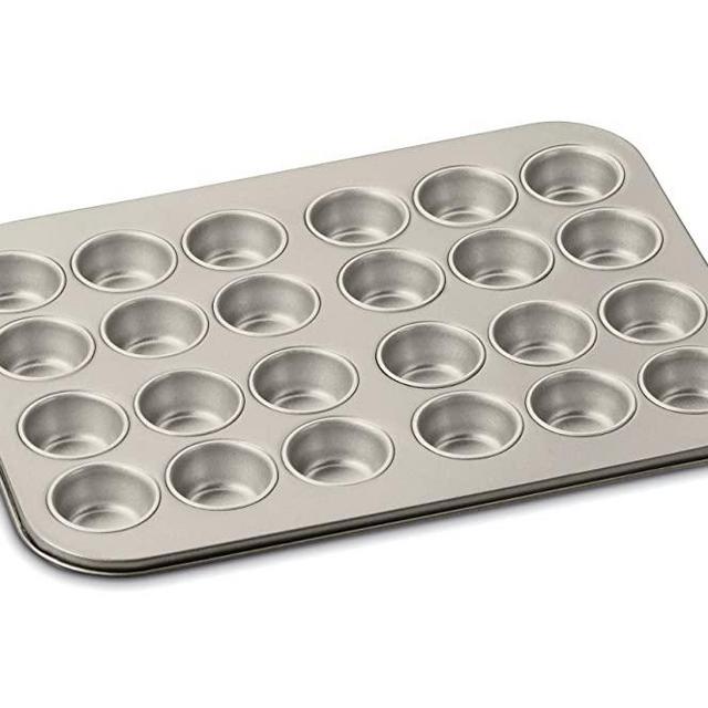 Cuisinart Chef's Classic Nonstick Bakeware 24-Cup Mini Muffin Pan, Champagne