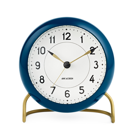Station Alarm Clock in Petrol Blue, from Ameico